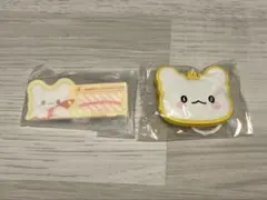 シークレットラバーキーホルダー　シークレット名札バッチ　はなまるおばけ　セット