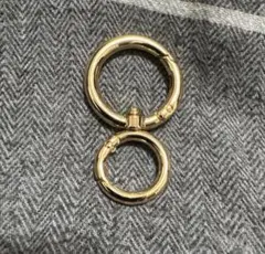 ゴールド リングカラビナ キーホルダー HUF アメカジ 古着 ヴィンテージ