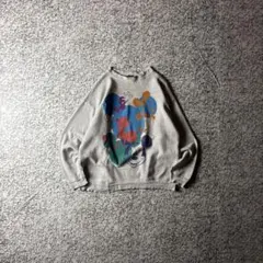 90s USA製 ディズニー　ミッキーマウス　ダメージ　ボロ襤褸　スウェット