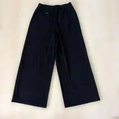 GU GIRLSリブプルオンワイドパンツ
