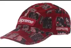 Supremeキャップ コーデュロイ　赤