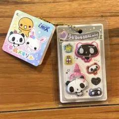 モノトーンパンダ　うるちゅるシール miniキーホルダー　平成メモリーのサムネイル