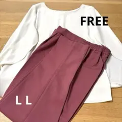 オフィスカジュアル　コーデ売り　パンツセットアップ L L きれい色