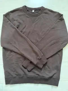 ♡GU人気スウェットプルオーバーMブラウン♡ジーユーユニクロ