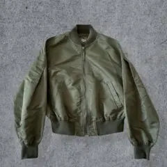 y2k grunge 短丈 MA-1 ブルゾン カーキ フリーサイズ