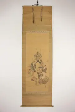 丁雲鵬 五百羅漢図 巻物 掛け軸 中国名画 仏画 宣紙 表装済 246×30cm 丁雲鵬 五百羅漢図 巻物 掛け軸 中国名画 仏画 宣紙 表装済 246×30cm