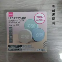 DAISO LEDデジタル時計 ラウンド