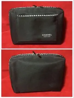 [CHANEL PARFUMS]ノベルティ ブラックポーチ　ジェンダーフリー