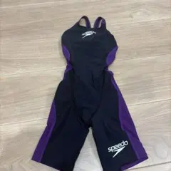 speedo 競泳用水着 黒/紫 140cm