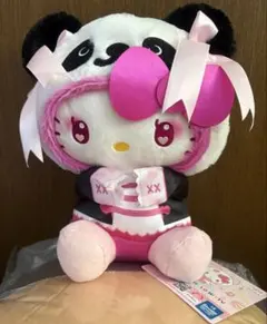 パンダハローキティ♡中華ロリータBIGぬいぐるみ♡約30cm
