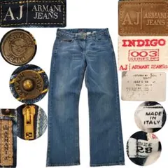 アルマーニ ジーンズ 28 イタリア製 003 フレア ブーツカット ジーンズ