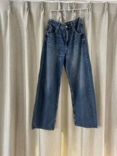 UNIQLO バギーカーブジーンズ　67 BLUE WOMEN 24