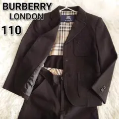 バーバリーロンドン 110cm 男児 フォーマル 黒 ノバチェック 日本製