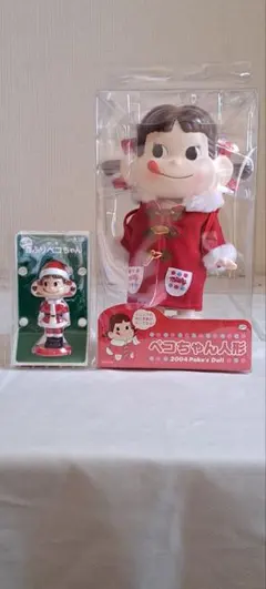 新品未開封 ペコちゃん人形 2004 首振りペコちゃん サンタ セットのサムネイル