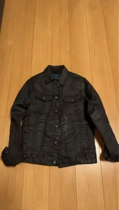 archive black coating denim jacket