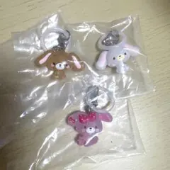 ガチャガチャ　サンリオ　ゆるっとめじるしアクセサリー　ぼんぼんりぼん　しろうさ