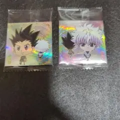 最新弾 ハンター×ハンター シール ウエハース 8弾 ゴン 　キルアSRセット
