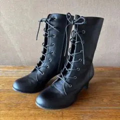 編み上げブーツ ブラック M 23〜23.5cm