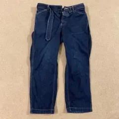 【24AW】comoli ベルテッドデニムパンツ ネイビー サイズ 1 希少品 COMOLI デニム ベルテッドパンツ | Less Higashikawa