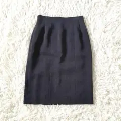 CORDIER ワールド タイトスカート 膝丈 ダークグレー オフィスのサムネイル