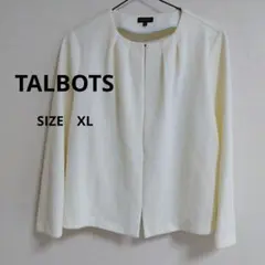 ・TALBOTS　ノーカラージャケット　オフィス　セレモニー