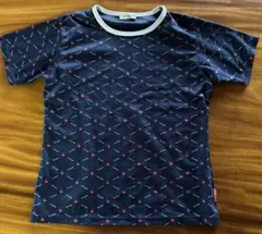 le coq sportif 半袖Tシャツ ネイビー 総柄のサムネイル