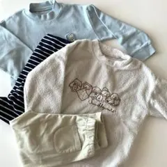 【ユニクロ】フリースパジャマ120サイズ2枚組セットキッズ子供用