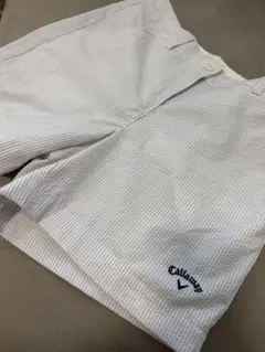 Callaway レディースショートパンツ ストライプ