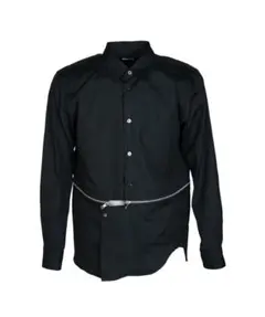 新品 26SS ブラックコムデギャルソン　ZIPシャツ ブラウス　XXL CDGのサムネイル