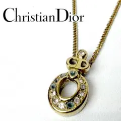 7823 Christian Dior ムーン ネックレス ゴールドカラー - メルカリ