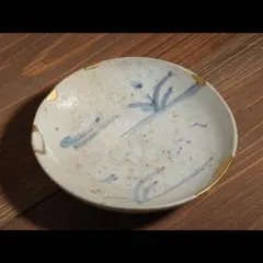 江戸時代　前期　初期伊万里　染付　草花文　皿　小皿　手塩皿　肴皿　つまみ皿　民藝のサムネイル