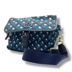 トリーバーチ　ミニクロス ボディーバック　ブルー・ネイビー・ホワイト