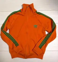 adidas アディダス ジャージ トラックジャケット S オレンジ