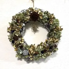 ハンドメイド　リース　大きめ