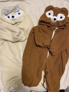 ダッフィー&シェリーメイ風 着ぐるみ 90cm 100cm
