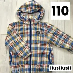 HusHusH チェック柄 2ウェイ フード付きジャケット 110