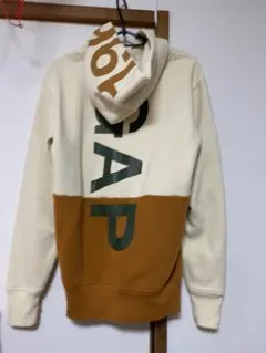 GAP フード付きパーカー クリーム/ブラウン