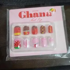 モーリーファンタジー限定Ghanaコラボ ネイルチップ　ピンクのサムネイル