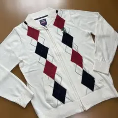 Admiral Golf アーガイルセーター L
