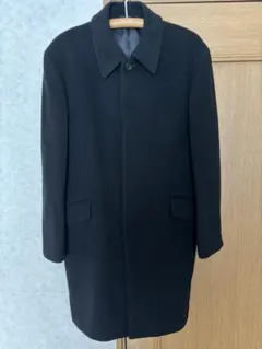 極美品】スキピオ ロングチェスターコート カシミヤ マキシ丈 比翼 黒