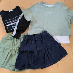 GU Ｔシャツ　フレアショートパンツ