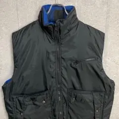 Royal Knight 90sリバーシブルベスト　ブラック　ブルーチェックXL