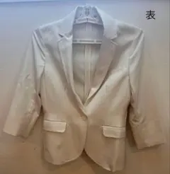 ☆ORIHICA ノーカラージャケット ホワイト7R☆