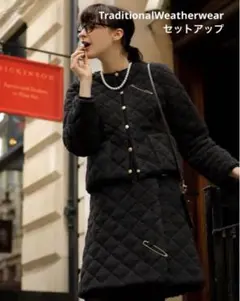 トラディショナルウェザーウェア アークリー キルティング　ジャケット　スカート