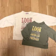 トレーナー2枚セット 100&80