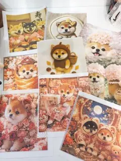 柴犬 パネル生地 まとめ売り29枚 ハンドメイド素材