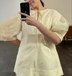 OHGA オーガ skipper blouse スキッパーブラウス