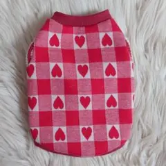 犬服　ハート柄トップス