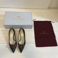 ブルーノマリ BRUNOMAGLI ブラック ハイヒール 35 約22.0cmのサムネイル