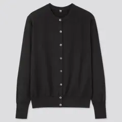 【タグ付き】ユニクロ　UVカット　スーピマコットン　クルーネック　カーディガン